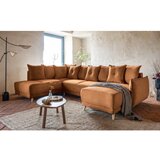Miuform Ciglasta sklopiva kutna garnitura od samta (s lijevim kutom/u obliku slova "U") Lazy Lukka – | shoptok.hr