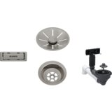 Blanco pribor SATIN PLATINUM InFino set 1x3,5" (čašica, InFino ukrasna rozeta, C-overflow preljev komplet), bez dalj.upr. | shoptok.hr