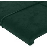 LED uzglavlje tamnozeleno 203x16x78/88 cm baršunasto | shoptok.hr