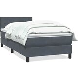 Maison Chic Box spring postelja - Vzmetna postelja z vzmetnico Temno siva 90x220 cm Velvet SL18453, (21894543) Cene