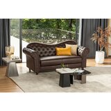 Livetastic Zofa Chesterfield Christel, Rjava, Videz Usnja | Shoptok.si