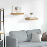  Polica na zidu 2 pcs Smeđa 40 x 23,5 x 4 cm Konstruirano drvo | shoptok.hr