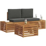  Zunanja garnitura za sedenje 3 Kos Naravna in antracitna, (5000270085) | Shoptok.si