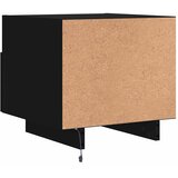  Noćni ormarići s LED svjetlima 2 kom crni 40 x 39 x 37 cm | shoptok.hr