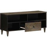 TV omarica črna 100x33x46 cm trden mangov les, (21824073) | Shoptok.si