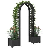  Roza arh s saksijom Antracit 168,5 x 43 x 207 cm PP | shoptok.hr