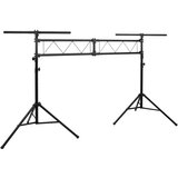 vidaXL Stojalo za luči črno 338x115x(180-300) cm jeklo Cene