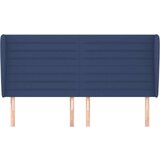  Uzglavlje s ušima plavi 183x23x118/128 cm od tkanine | shoptok.hr