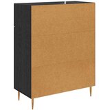 vidaXL Strani šal Črna Orehovina 69,5 x 34 x 90 cm Konstruiran les | Shoptok.si