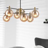  Luster na šipci LILOU 6xE14/5W/230V zlatna/crna/zadimljeno bež | Eponuda.com