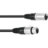 Omnitronic 30220763 XLR priklučni konektor [1x moški konektor XLR 5-polni - 1x ženski konektor XLR 5-polni] 1.00 m črna, (20428063) | Shoptok.si