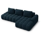 Cosmopolitan Design Petrolej zelena baršunasti sklopiva/s prostorom za odlaganje kutna garnitura (s desnim kutom/s ležaljkom) Linz – | shoptok.hr