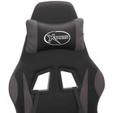  Okretna igraća stolica crno-siva od umjetne kože | shoptok.hr