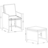 Ambia Garden Set Vrtnih Sedežev Raloso, Siva, 4-Delno | Shoptok.si