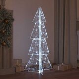 Božićno drvce s 100 LED svjetlima Hladna bijela 120 cm Akril | Eponuda.ba