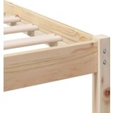 vidaXL konstrukcija postelje rjava 200 x 200 cm masivno borovo les | Shoptok.si