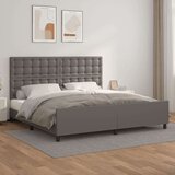  Okvir za krevet s uzglavljem sivi 200x200 cm od umjetne kože Cijene