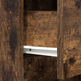 vidaXL Nočna omarica dimljen hrast 39x35x65 cm inženirski les | Shoptok.si