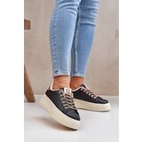 PS1 Platform Sneakers With Decorative Laces Black Fonetha | Shoptok.si