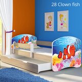  Dječji krevet ACMA s motivom, bočna sonoma + ladica 180x80 cm 28 Clown Fish | shoptok.hr