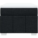 vidaXL Box spring postelja z vzmetnico črn 90x190 cm blago | Shoptok.si
