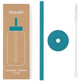 Muuki Silikonska slamka sa četkom za čišćenje/s poklopcem Tahiti Blue – | shoptok.hr
