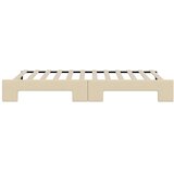  Dnevni krevet na razvlačenje krem 90 x 200 cm od tkanine | shoptok.hr
