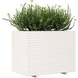  Vrtna sadilica bijela 90x60x72 5 cm od masivne borovine | shoptok.hr