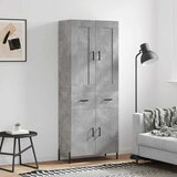  Visoka komoda siva betona 69,5x34x180 cm od konstruiranog drva Cijene