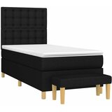  s oprugama i madracem crni 100 x 200 cm od tkanine | shoptok.hr