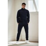 Dewberry 51357 Plus Size Mens Tracksuit Set-NAVY BLUE | Shoptok.si