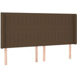  Box spring postelja z vzmetnico LED temno rjava 200x200cm blago, (20851588) | Shoptok.si
