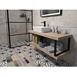 Sapho Crna željezna potpora za pult 49x4 cm – | shoptok.hr