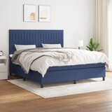  Krevet s oprugama i madracem plavi 180x200 cm od tkanine | shoptok.hr