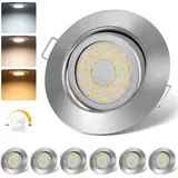 set 6 vgradnih vrtljivih LED reflektorjev - 85mm