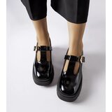Gemre Black patent leather shoes Karino with buckles | Shoptok.si