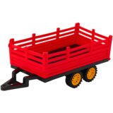 Traktor s prikolicom na daljinsko upravljanje - 48 cm - rdeča | Shoptok.si
