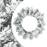  Božićni vijenac Bijela Ø 50 cm PVC - Bijela 50 cm bez LED svjetala | shoptok.hr