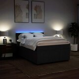  Krevet s oprugama i madracem crni 140x200 cm od tkanine | shoptok.hr