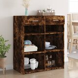 vidaXL Komoda boja dimljenog hrasta 80x42,5x93 cm konstruirano drvo Cijene