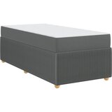  Krevetna konstrukcija s madracem Tamno siva 90 x 190 cm tkanina | Eponuda.com