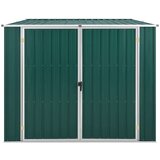 vidaXL Vrtno spremište zeleno 195 x 198 x 159 cm od pocinčanog čelika | shoptok.hr