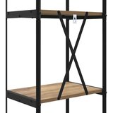 vidaXL Knjižna polica artisan hrast 40 x 30 x 146 cm Konstruiran les | Shoptok.si