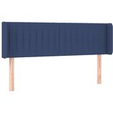  Vzglavje z ušesi modro 147x16x78/88 cm blago, (20952364) | Shoptok.si