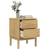  Noćni ormarić FLORO voštano smeđi 45x39x57 cm masivna borovina | Eponuda.com