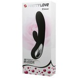 Debra Pretty Love Elmer crni silikonski vibrator sa dodatkom za klitoris BI 14413-1