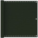 vidaXL balkonski zastor tamnozeleni 90 x 500 cm HDPE | shoptok.hr