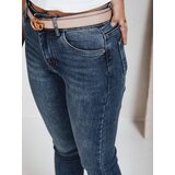 DStreet Jeansy damskie skinny z wysokim stanem niebieskie | Shoptok.si