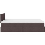 vidaXL okvir za krevet s madraca tamnosmeđi 120x190 cm od tkanine | shoptok.hr
