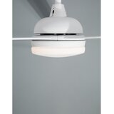 Nova Luce Mat bijela metalna LED stropna svjetiljka sa staklenim sjenilom Flow &amp;ndash; Slike
